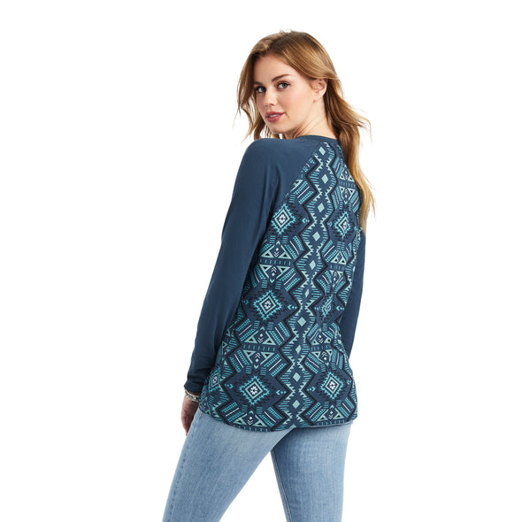 REAL Printed Henley Shirt