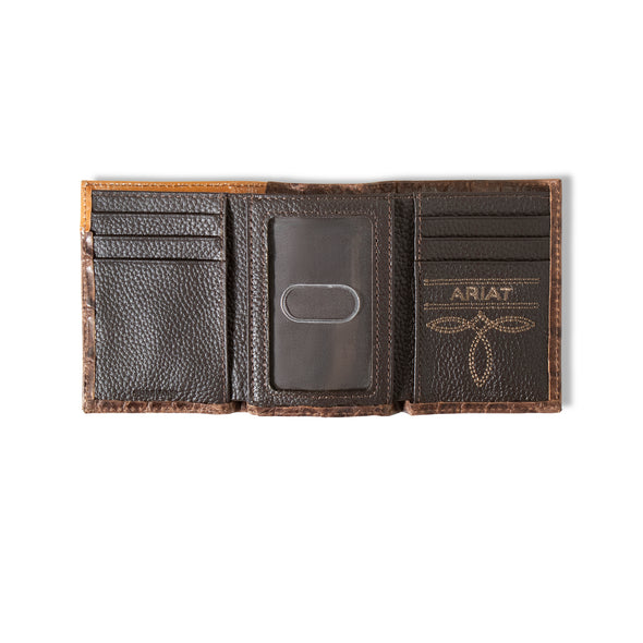 Alligator Trifold Wallet