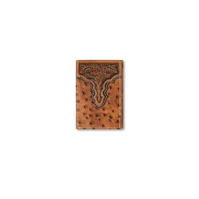 Ostrich Trifold Wallet