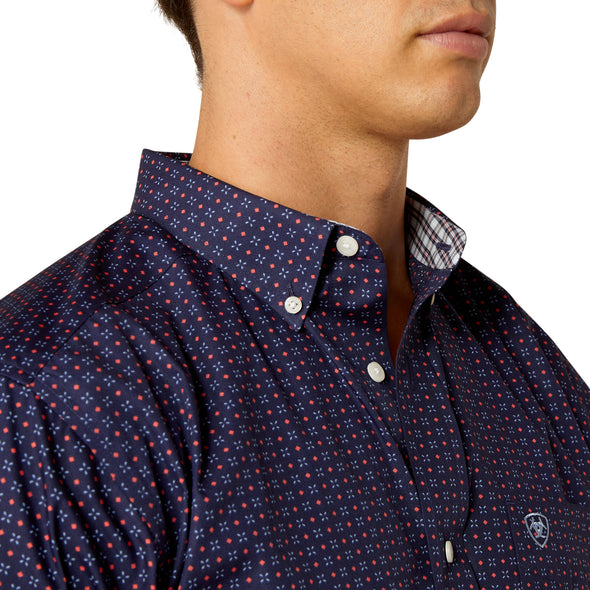 Wrinkle Free Wells Fitted Shirt