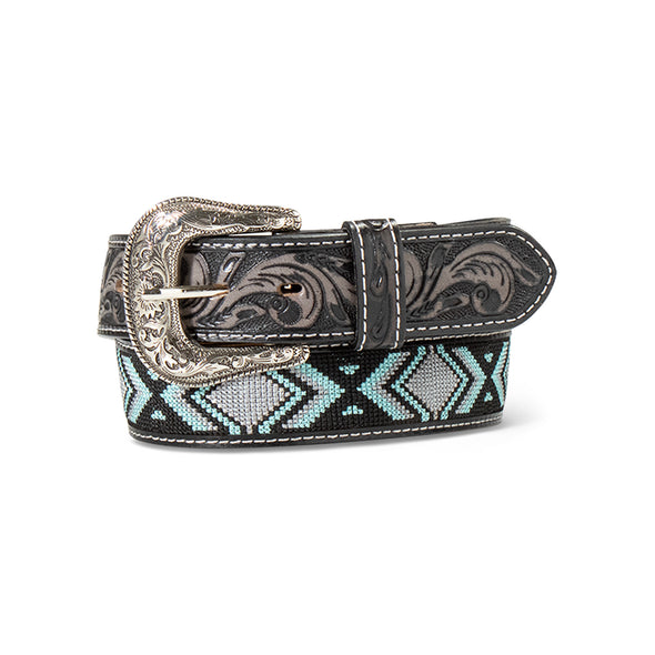 Men's Woven Geo Inlay Belt