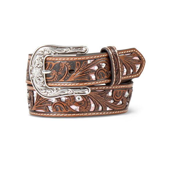 Girl's Scroll Filigree Crystal Belt