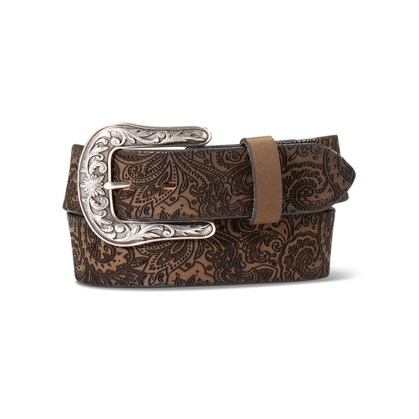 Women's Laser Cut Paisley Belt