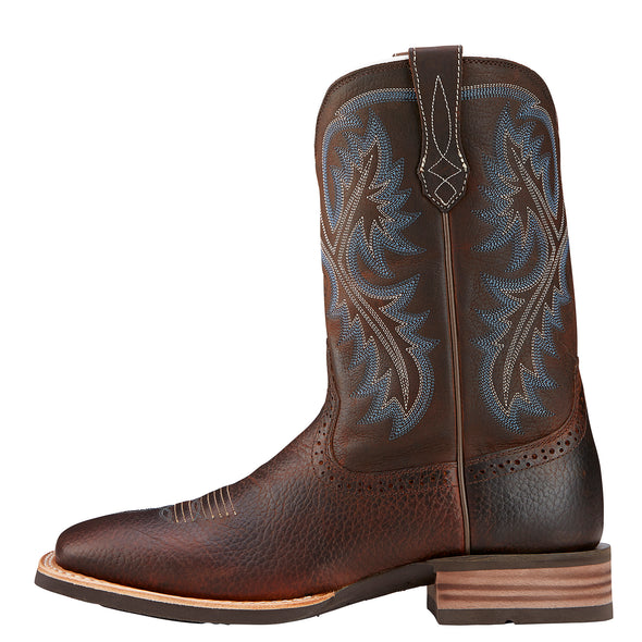 Men's Quickdraw Western Boots in Brown Oiled Rowdy 10006714 Ariat side