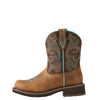 Women's Fatbaby Heritage Western Boots in Distressed Brown / Fudge 10021462 Ariat side