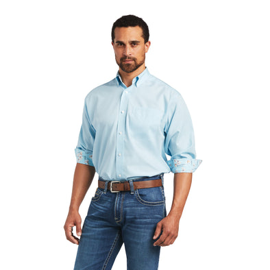 Wrinkle Free Solid Pinpoint Oxford Classic Fit Shirt